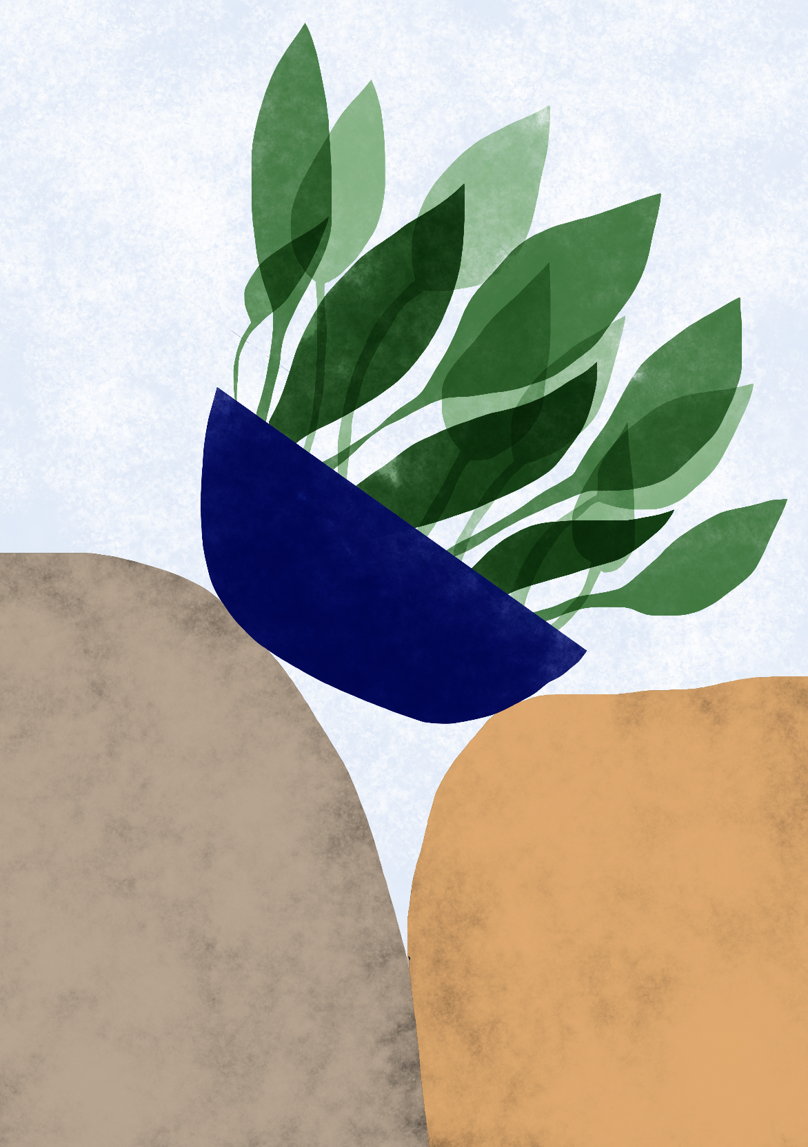 Plant Between Rocks