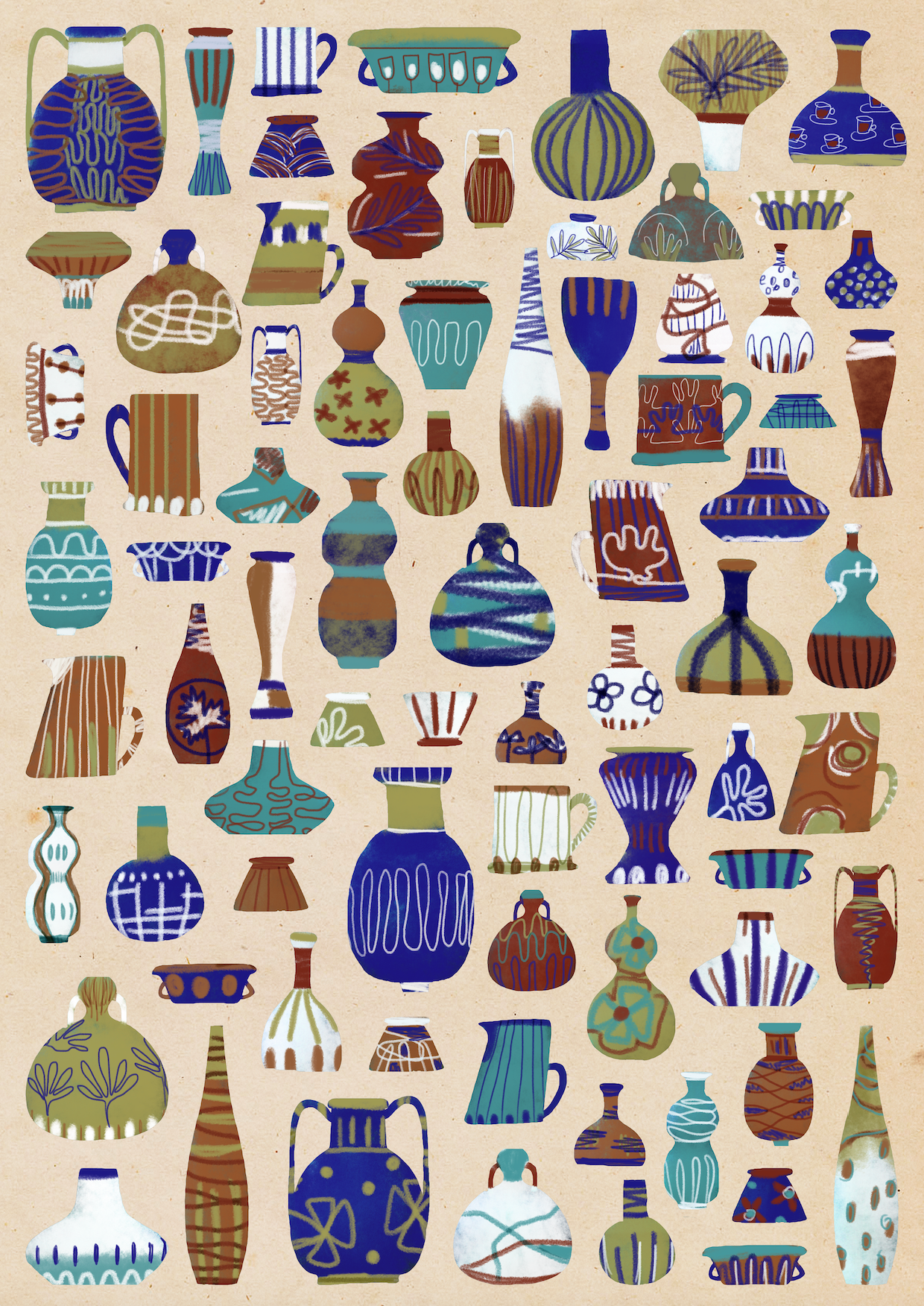 Mixture of Pots and Cups